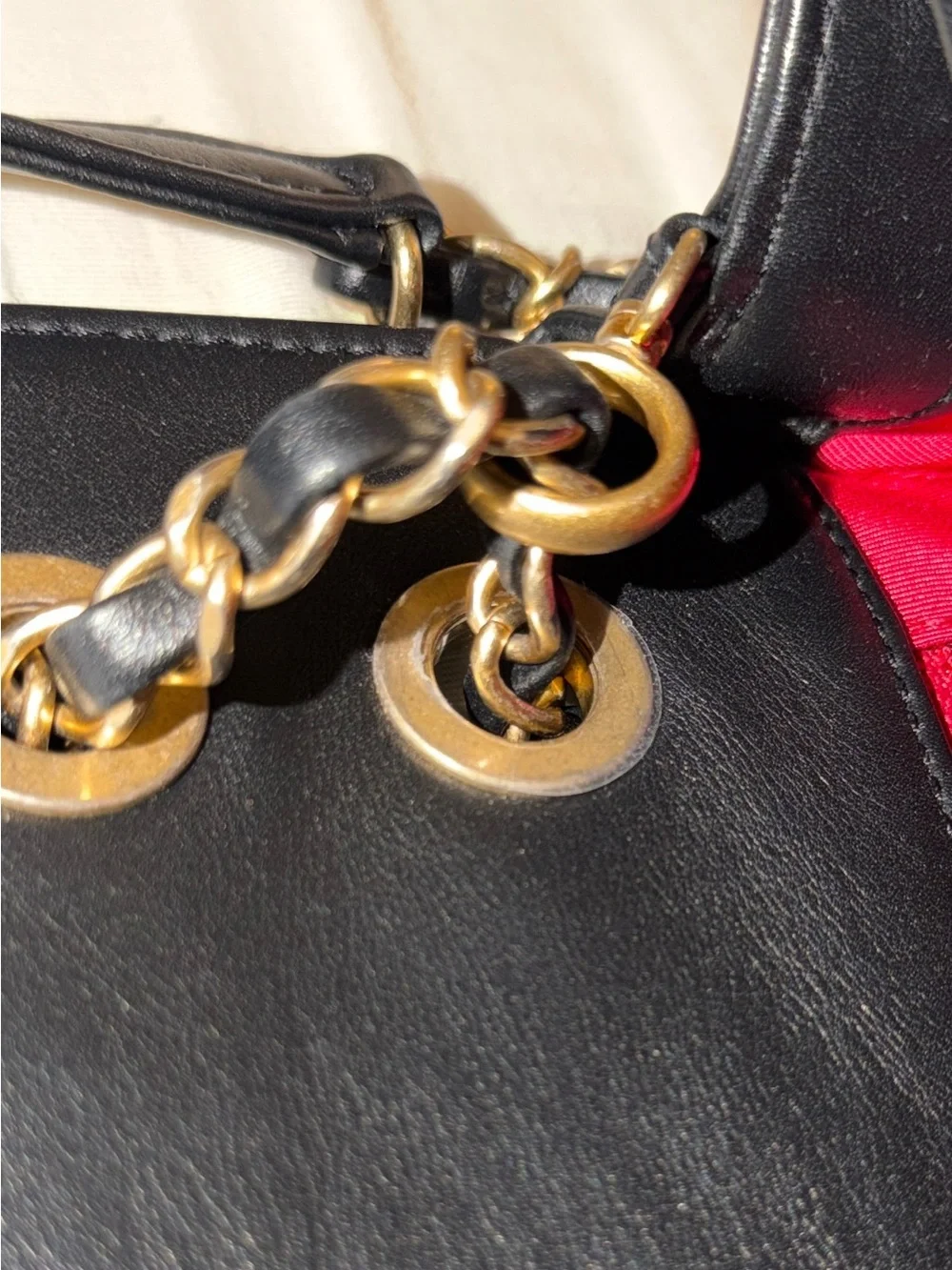 CHANEL black quilted